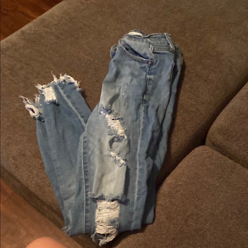 KanCan Skinny Light Blue Distressed Jeans